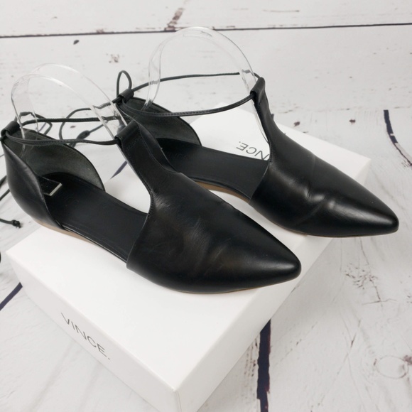 Vince Shoes - Vince Noella Leather Lace Up Flat